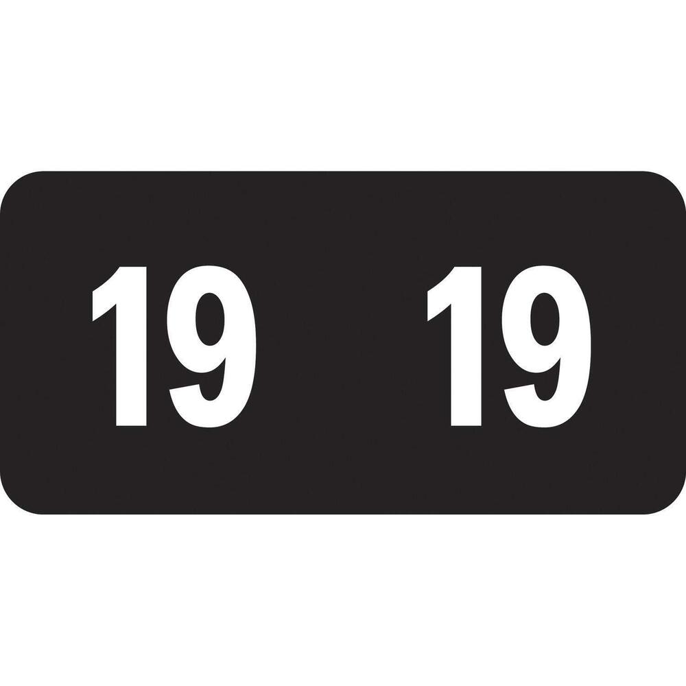 9469 ETS Color-Coded Year Labels, 2019, Black, 250 Labels per Pack 67919